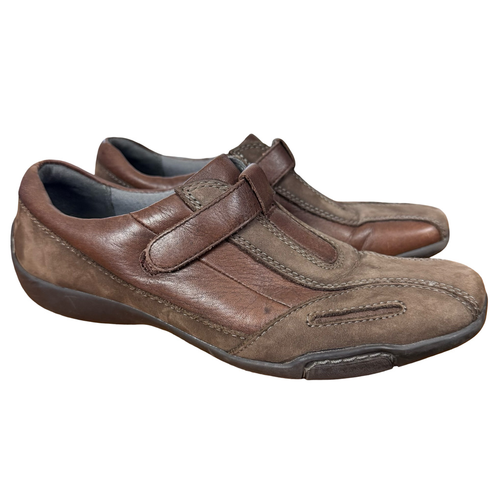 Naturalizer Carlo Womens Brown Leather Comfort Shoes Casual Flats Loafers sz 7 S